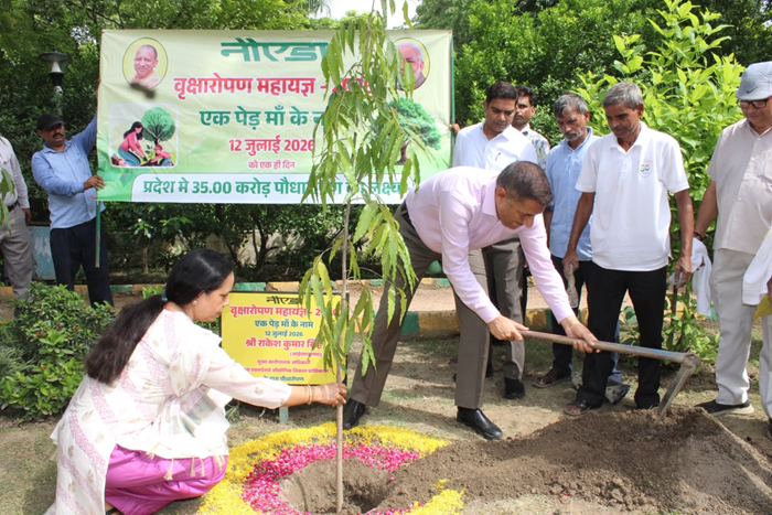 Tree plantation campaign under one tree for mother theme in UP